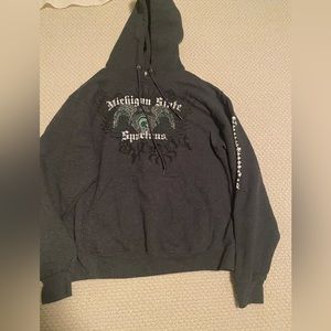 MSU SWEATSHIRT/HOODIE SIZE M FIRS LIKE A SMALL